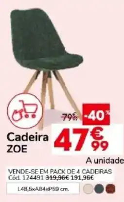 Conforama Cadeira zoe promoção
