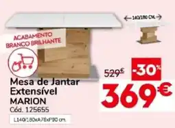Conforama Mesa de Jantar Extensível Marion promoção