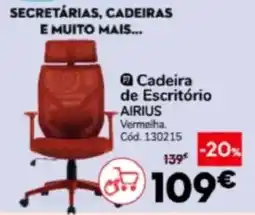 Conforama Cadeira de Escritório Airius Vermelha promoção