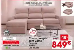 Conforama Chaise Longue com Cama April promoção