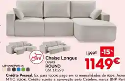 Conforama Chaise Longue Direita ROUND promoção