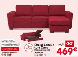 Conforama Chaise Longue com Cama Aston promoção