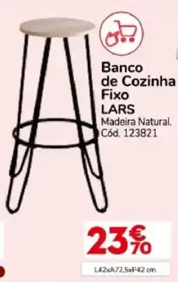 Conforama Banco de cozinha fixo lars promoção