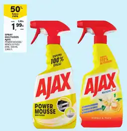 Continente Spray Multiusos Ajax promoção
