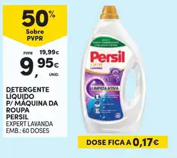 Continente Detergente líquido p/ máquina da roupa persil expert lavanda promoção