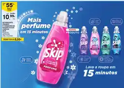 Continente skip detergente liquido p/ maquina da roupa ciclos curtos perfume promoção