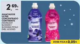 Continente Amaciador ultra concentrado continente power+ moonlight blossom / blooming petals promoção