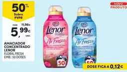 Continente amaciador concentrado lenor floral fresh promoção