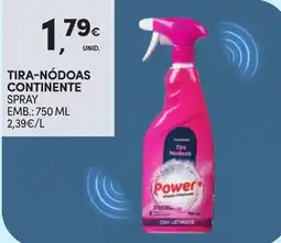 Continente Tira-nódoas continente spray promoção