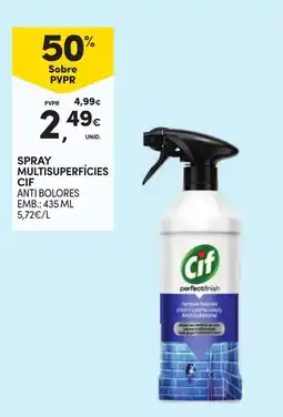 Continente Spray multisuperfícies cif anti bolores promoção