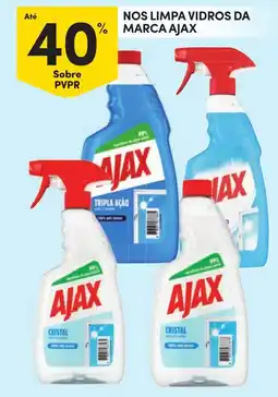 Continente nos limpa vidros da marca ajax promoção