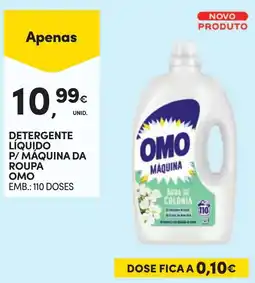 Continente Detergente líquido p/ máquina da roupa omo promoção