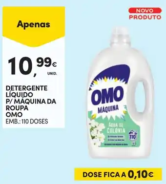 Detergente líquido p/ máquina da roupa omo
