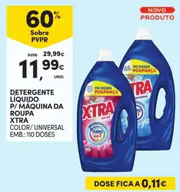 Continente Detergente liquido p/ maquina da roupa xtra color/ universal promoção