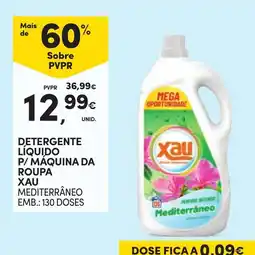 Continente Detergente líquido p/ máquina da roupa xau mediterrâneo promoção