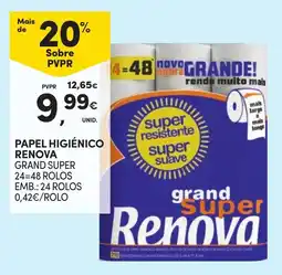 Continente Papel higiênico renova grand super promoção