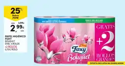 Continente Papel higiénico foxy bouquet promoção