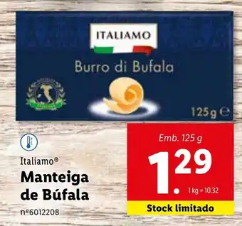 Lidl Italiamo Manteiga de Búfala 125g promoção