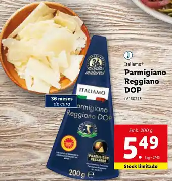 Lidl Italiamo Parmigiano Reggiano DOP 200g promoção