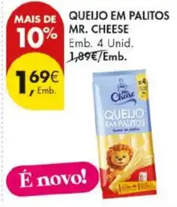Pingo Doce Queijo em palitos mr. cheese promoção