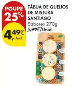 Pingo Doce Tábua de queijos de mistura santiago promoção