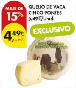 Pingo Doce queijo de vaca cinco pontes promoção