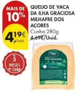 Pingo Doce Queijo de vaca da ilha graciosa milhafre dos açores promoção