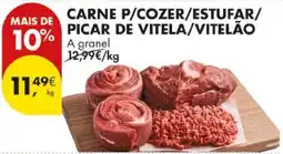 Pingo Doce carne p/cozer/estufar/picar de vitela/vitelão promoção
