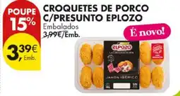 Pingo Doce Croquetes de porco c/presunto elpozo promoção