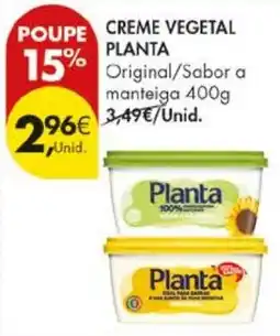 Pingo Doce Creme vegetal planta promoção