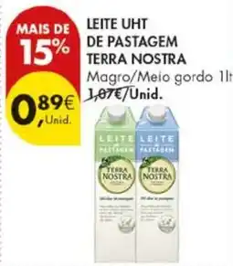 Pingo Doce Leite uht de pastagem terra nostra promoção