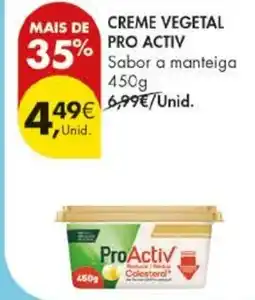 Pingo Doce Creme vegetal pro activ promoção