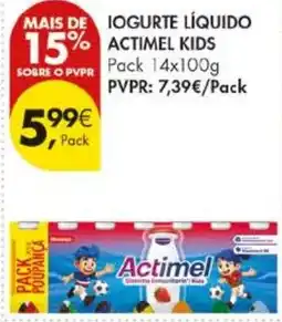 Pingo Doce Iogurte líquido actimel kids promoção