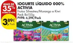 Pingo Doce Iogurte líquido 000% activia promoção
