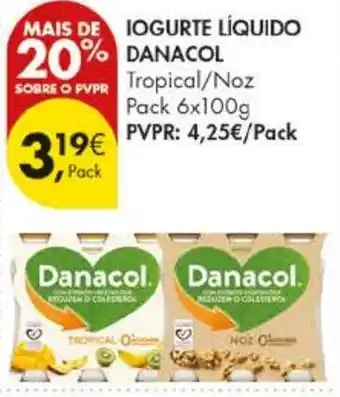 Pingo Doce Iogurte líquido danacol promoção