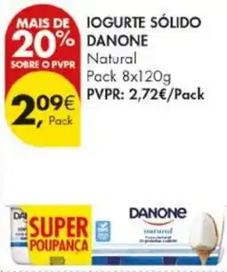 Pingo Doce Iogurte sólido danone natural promoção