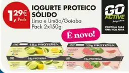 Pingo Doce Go active iogurte proteico sólido promoção