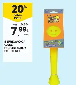 Continente esfregão c/ cabo scrub daddy promoção