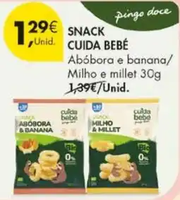 Pingo Doce Snack cuida bebé abóbora e banana promoção
