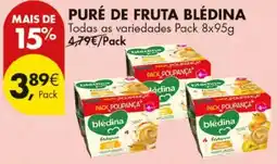 Pingo Doce puré de fruta blédina promoção