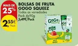 Pingo Doce Bolsas de fruta gogo squeeze promoção