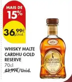 Pingo Doce whisky malte cardhu gold reserve promoção