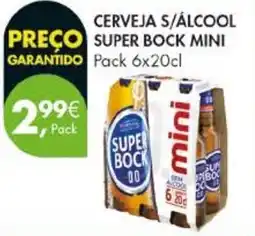 Pingo Doce cerveja s/álcool super bock mini promoção