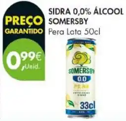 Pingo Doce Sidra 0,0% álcool somersby pera promoção