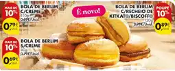 Pingo Doce Bola de berlim c/recheio de kitkat®/biscoff® promoção