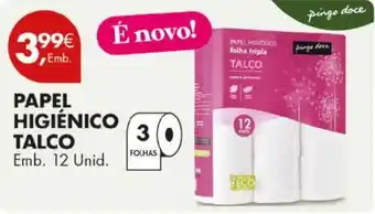 Pingo Doce Papel higiênico talco pingo doce promoção