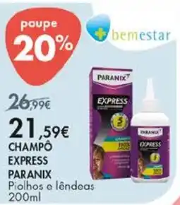 Pingo Doce Champô express paranix piolhos e lêndeas promoção