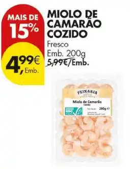 Pingo Doce Miolo de camarão cozido promoção