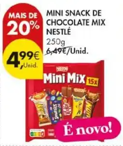 Pingo Doce Mini snack de chocolate mix nestlé promoção