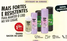 Pingo Doce Gama sacos de lixo promoção